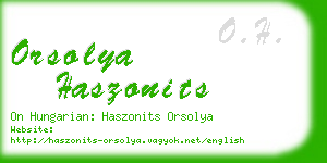 orsolya haszonits business card